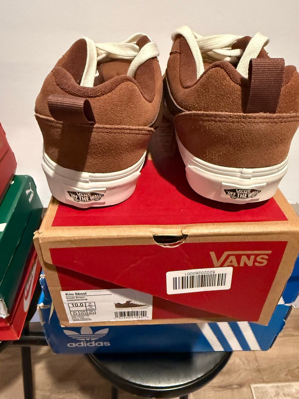 Vans Knu Skool Brown Suede Sneakers Men’s Size 10.5 VN000D6CDFM New With Box